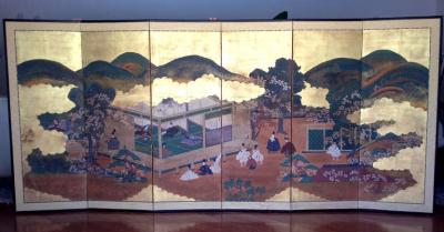 A Japanese Antique Floor Screen