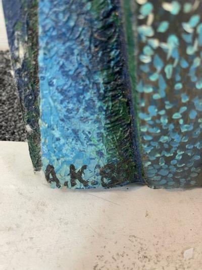 A Krynsky SIGNED ABSTRACT RUSSIAN WALL SCULPTURE
