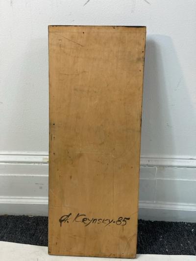 A Krynsky SIGNED ABSTRACT RUSSIAN WALL SCULPTURE