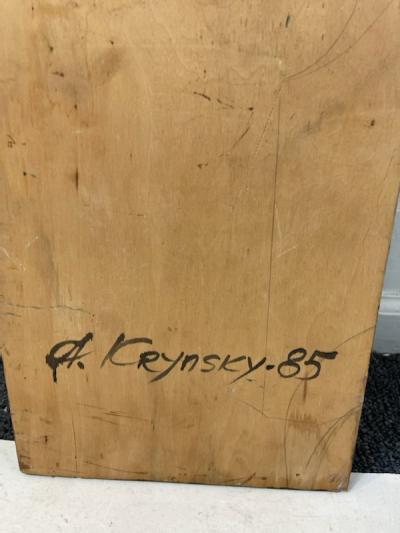 A Krynsky SIGNED ABSTRACT RUSSIAN WALL SCULPTURE