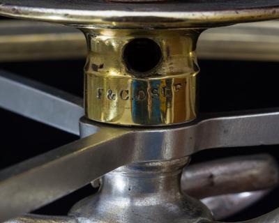 A LARGE CUT GLASS PLAFONNIER BY F C OSLER