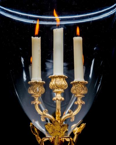 A LARGE GEORGE IV HURRICANE LANTERN