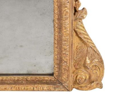 A Large 18th Century George I Gilt Gesso Pier Glass Attributed to John Belchier