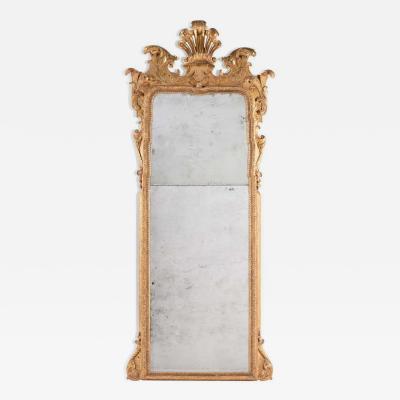 A Large 18th Century George I Gilt Gesso Pier Glass Attributed to John Belchier