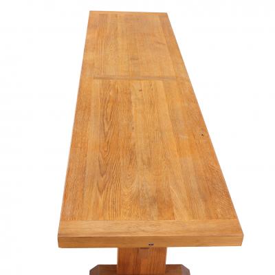 A Large French Oak Farm Table C 1960 