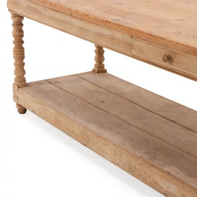 A Large French Pine Drapers Table 19th C 