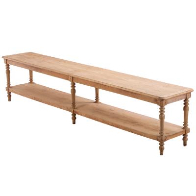 A Large French Pine Drapers Table C 1890 