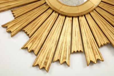 A Large Giltwood Sunburst Mirror