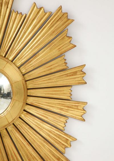 A Large Giltwood Sunburst Mirror