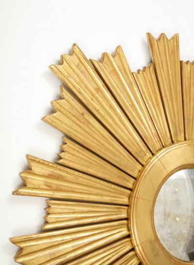 A Large Giltwood Sunburst Mirror