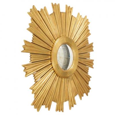 A Large Giltwood Sunburst Mirror