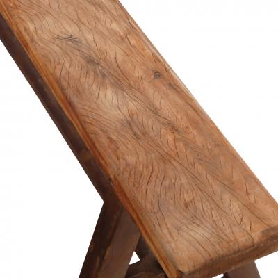 A Large Pair of French Elm Benches C 1940 