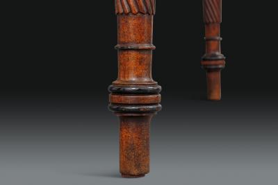 A Large Walnut Campaign Table