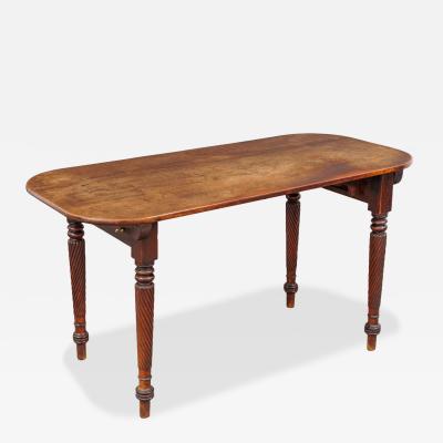 A Large Walnut Campaign Table