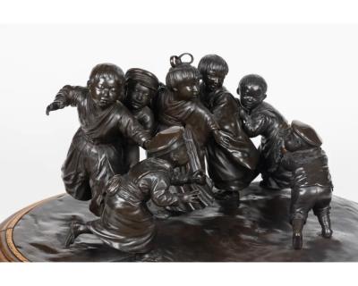 A Large and Exceptional Japanese Meiji Period Tokyo School Bronze Sculpture