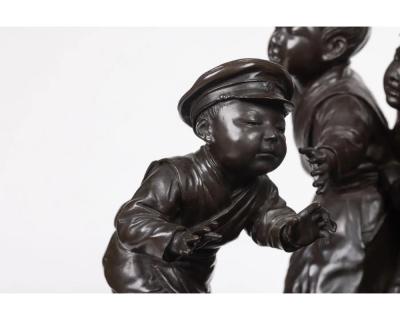 A Large and Exceptional Japanese Meiji Period Tokyo School Bronze Sculpture