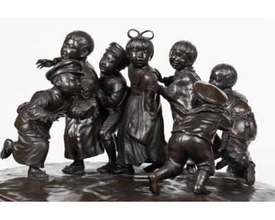 A Large and Exceptional Japanese Meiji Period Tokyo School Bronze Sculpture