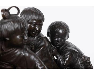 A Large and Exceptional Japanese Meiji Period Tokyo School Bronze Sculpture