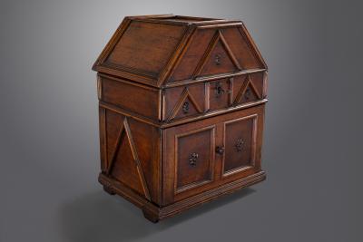 A Late 16th or 17th Century Walnut Table Cabinet