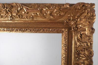 A Louis XV carved giltwood frame