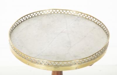 A Louis XVI Period Two Tier Stand with Marble Tops Gallery