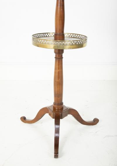 A Louis XVI Period Two Tier Stand with Marble Tops Gallery
