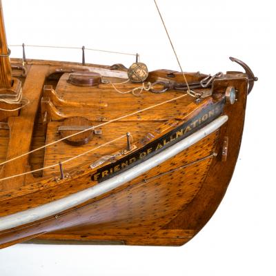 A Lugger lifeboat model by Twyman for the International Exhibition London 1862