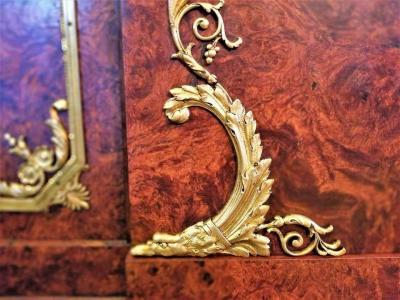 A M E Fournier 19th Century French Empire Style Credenza and Vitrine by AME Fournier