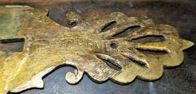 A M E Fournier 19th Century French Empire Style Credenza and Vitrine by AME Fournier