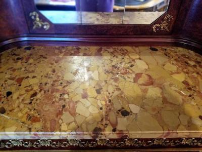 A M E Fournier 19th Century French Empire Style Credenza and Vitrine by AME Fournier