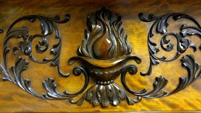 A Magnificent Antique Carved Fireplace Mantel