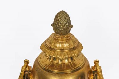 A Magnificent Pair of French Louis XVI Style Ormolu Vases