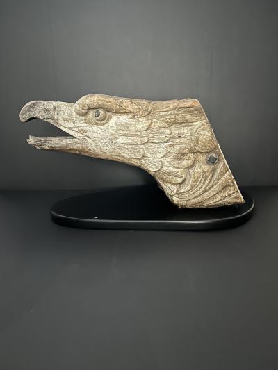 A Magnificent late 18th century ships Carved Eagle Figurehead 