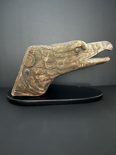 A Magnificent late 18th century ships Carved Eagle Figurehead 