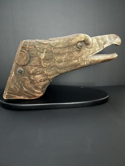 A Magnificent late 18th century ships Carved Eagle Figurehead 