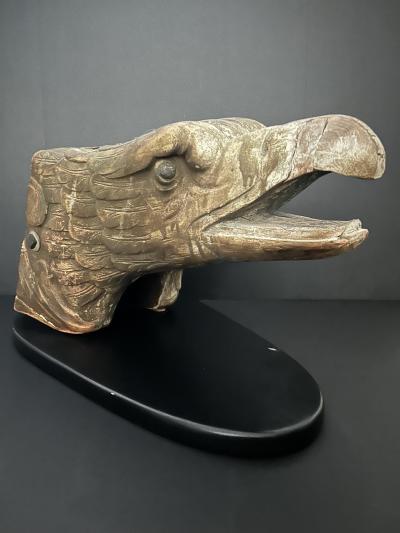 A Magnificent late 18th century ships Carved Eagle Figurehead 