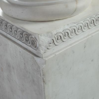 A Marble Bust on Pedestal of Richard Cobden by Neville Northey Burnard 1865