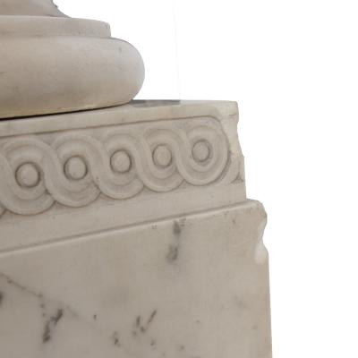 A Marble Bust on Pedestal of Richard Cobden by Neville Northey Burnard 1865