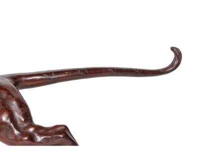 A Massive Japanese Patinated Bronze Sculpture of a Tiger Meiji Period