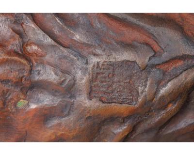 A Massive Japanese Patinated Bronze Sculpture of a Tiger Meiji Period