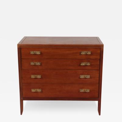 A Mastercraft mid century modern four drawer walnut bachelor chest circa 1970 