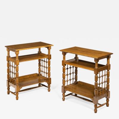 A Matched Pair of Oak Side Tables Attributed to Liberty s