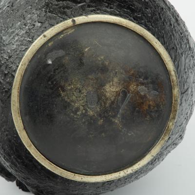 A Meiji bronze vase by Nobuhira