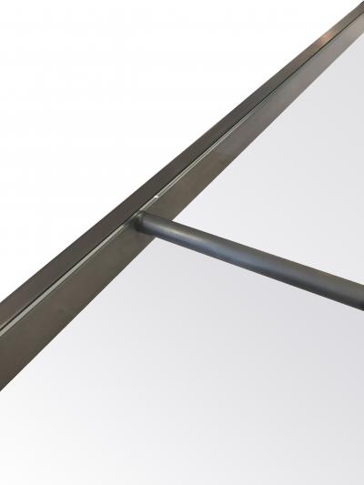 A Metal and Glass Coffee Table After A Design by Marc Du Plantier