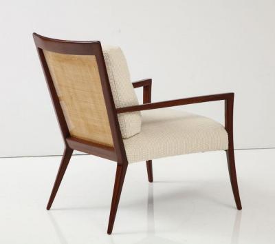 A Mid Century Mahogany Lounge Chair with original Cane Back C 1950s 