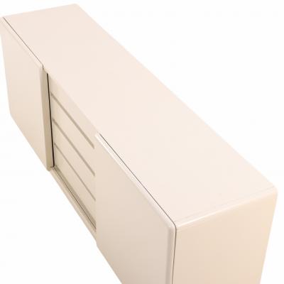 A Mid Century Modern Cream Lacquered Sideboard C 1960 