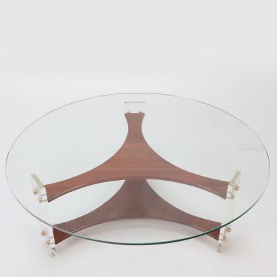 A Mid Century Modern Round Coffee Table Circa 1960