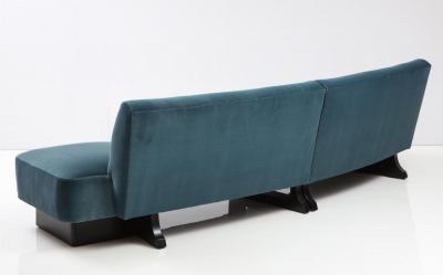 A Mid Century Modern Sculptural Cloud Sofa in two pieces C 1950s 