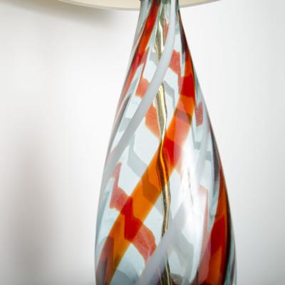 A Mid Century modern glass lamp Italy circa 1960