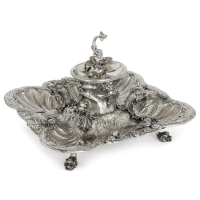 A Milanese sterling silver 20th century fountain centrepiece